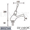 Bristan Z L 1/2 C Timed Flow Single Toggle Lever Basin Tap Spare Parts