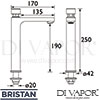 Bristan Z2 TBV 1/2 C Timed Flow Control Basin Mixer Tap with Flow Regulator Spare Parts