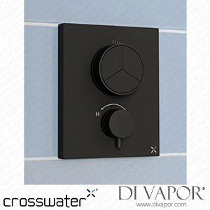 Crosswater MPRO Push 2 Outlet Concealed Valve with Crossbox Technology - Brushed Brass crosswater-push-valve-2o-bb Spare Parts