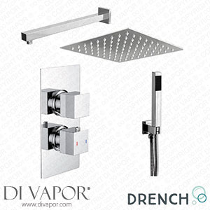 Drench Archie Concealed Shower Valve Fixed Shower Head & Handset dr-archie-concealed-shower-kit Spare Parts