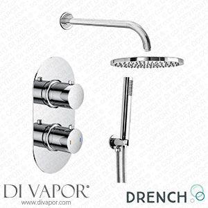 Drench Harper Concealed Shower Valve Fixed Shower Head & Handset dr-harper-concealed-shower-kit Spare Parts