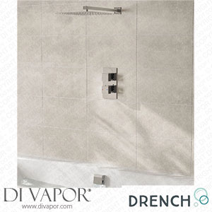 Drench Jake Concealed Shower Valve Fixed Shower Head & Overflow Bath Filler dr-jake-con-bath-shower-kit Spare Parts