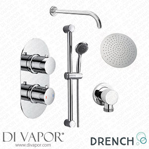 Drench Orla Concealed Shower Valve Fixed Head & Slide Rail Kit dr-orla-concealed-shower-kit Spare Parts