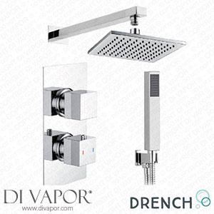 Drench Zachary Concealed Shower Valve Fixed Head & Shower Handset Kit dr-zachary-concealed-shower-kit Spare Parts