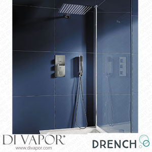 Drench Zane Concealed Shower Valve Fixed Shower Head Handset & Overflow Bath Filler dr-zane-conealed-bath-shower-kit Spare Parts