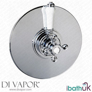 iBathUK Traditional Thermostatic Concealed Mixer Shower Valve Chrome Brass Diverter Spare Parts