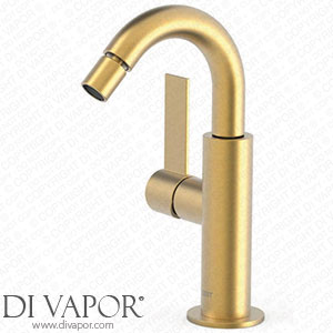 Tres Grifer?a ?21122401OM Project Colors Bidet Mixer Tap with 360 Degree Swivel Spout Lever 11.1 x 4 x 21.7 cm Matt Gold Spare Parts