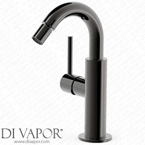 Tres Grifer?a ?26222402KM Study Colors Bidet Mixer Tap 360 Degree Swivel Angle Lever 11.2 x 10 x 21.7 cm Metallic Black (Reference: 26222402KM) Spare Parts