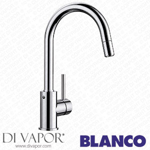 Blanco Mida-S - Kitchen Mixer Tap with High Pull-Out Spout - High Pressure - Chrome - 521454 Spare Parts