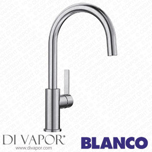 Blanco 523120 Candor Steel Kitchen Sink Tap with A Fixed Spout Steel-523120 Brushed Stainless Steel Hochdruck Spare Parts