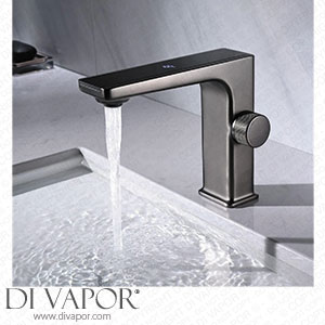 HIGOH Basin Mixer Tap Digital Bathroom Tap Display Tap Sink Bathroom White Tap Water Tap Crane Basin Tap Bathroom Cabinet Wash Basin Tap for Bathroom Kitchen/Gunmetal Spare Parts